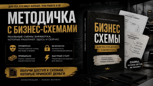 Вы сейчас просматриваете Методичка с бизнес-схемами (2026)