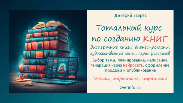 Подробнее о статье Тотальный курс по созданию книг (2026)