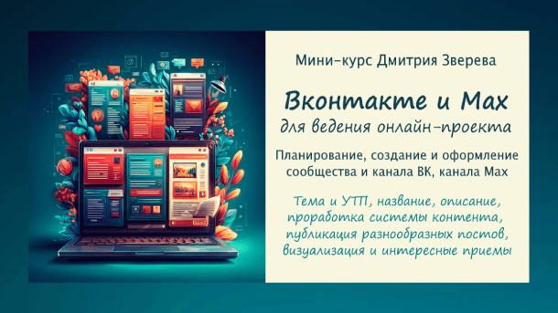 Подробнее о статье Ведение онлайн-проекта в ВК и Max